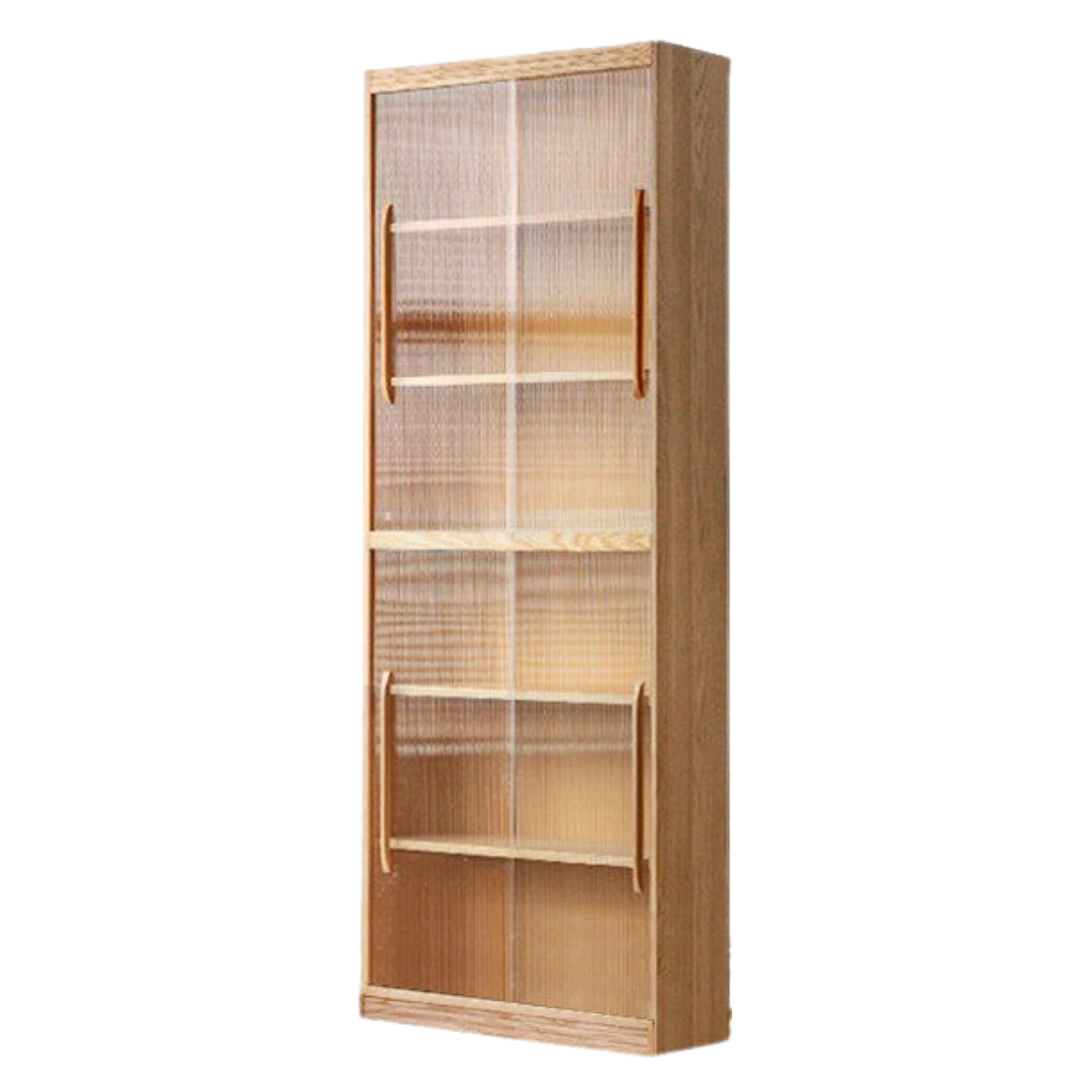 Ash, Oak Solid Wood Modern Combination Bookcase Integrated Card Seat