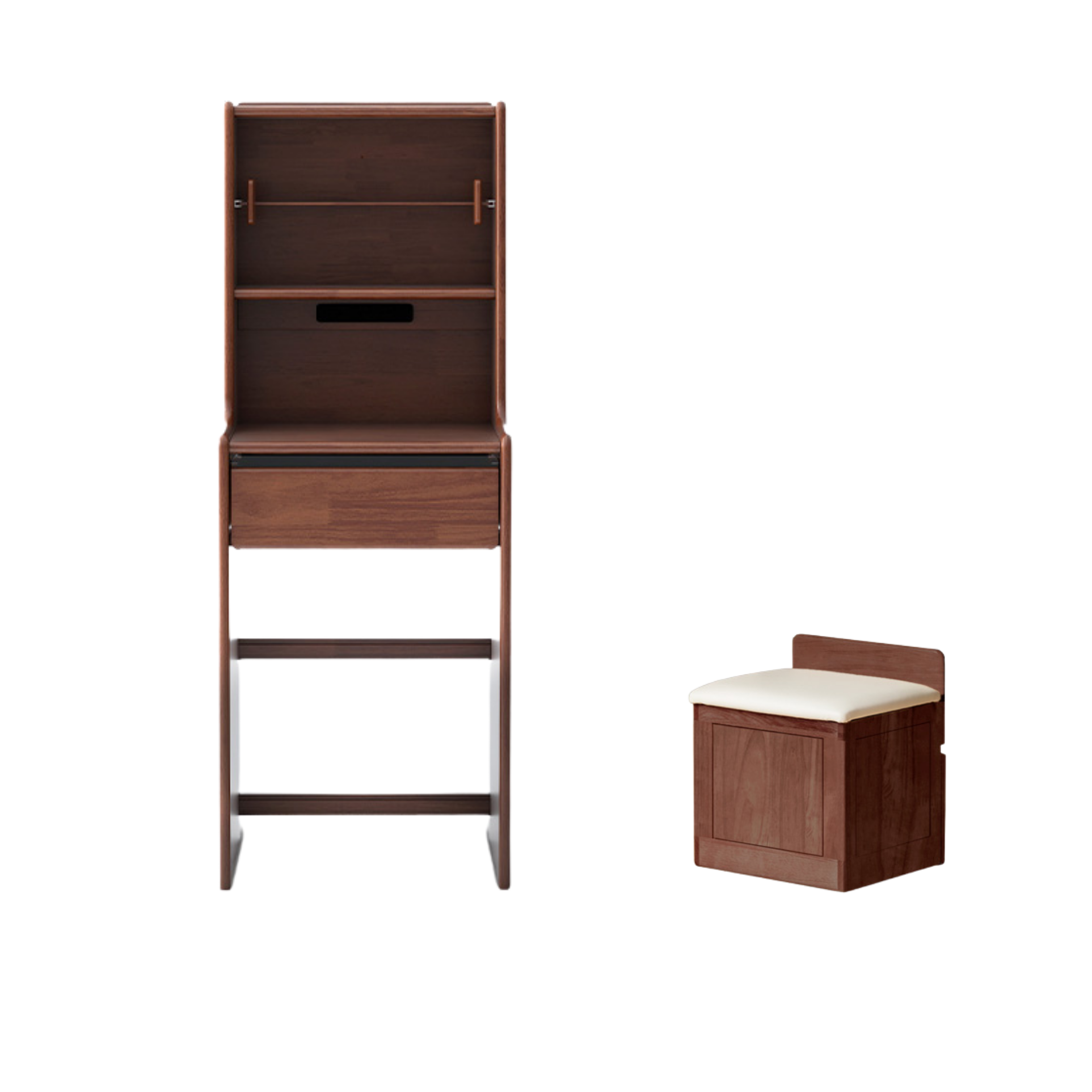 Oak, Solid Rubberwood Modern Dressing Table.