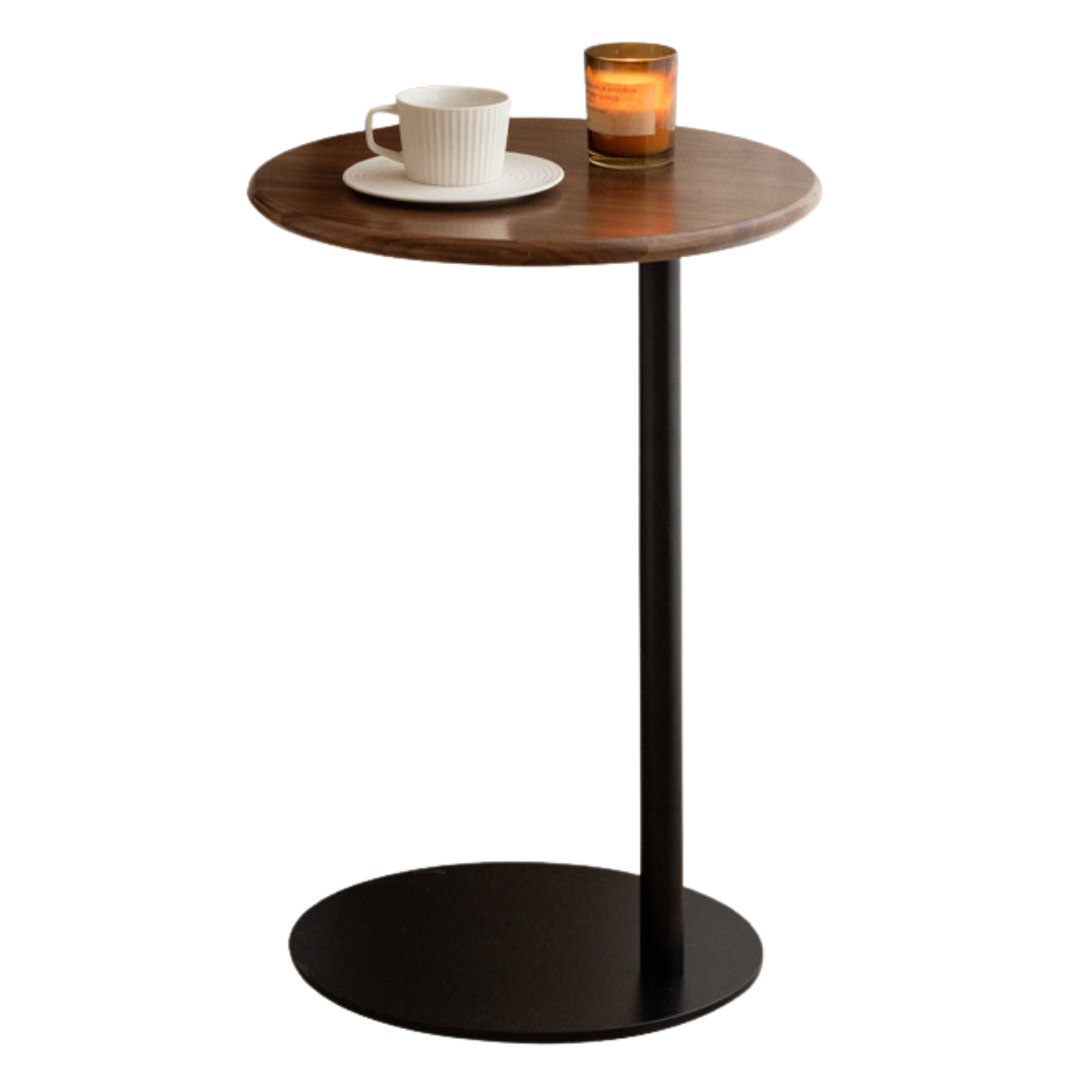 Black Walnut, Oak Solid Wood Side Table Modern