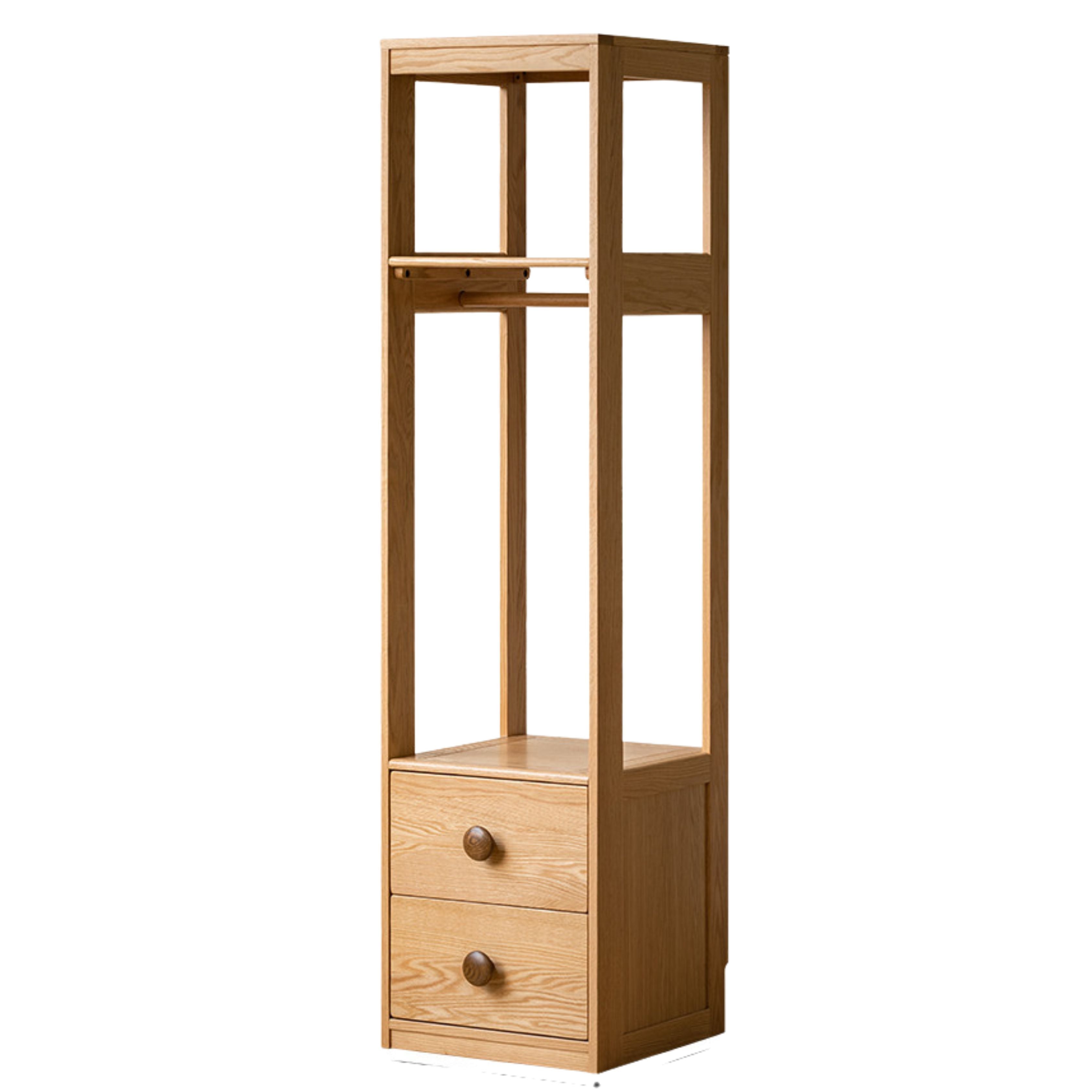 Oak Solid Wood Children's Wardrobe Combination