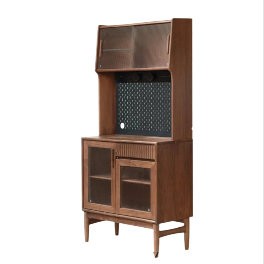 Oak, Black Walnut, South American Walnut, Solid Longan Hardwood, Red Zebrawood Solid Wood Light Luxury Sideboard