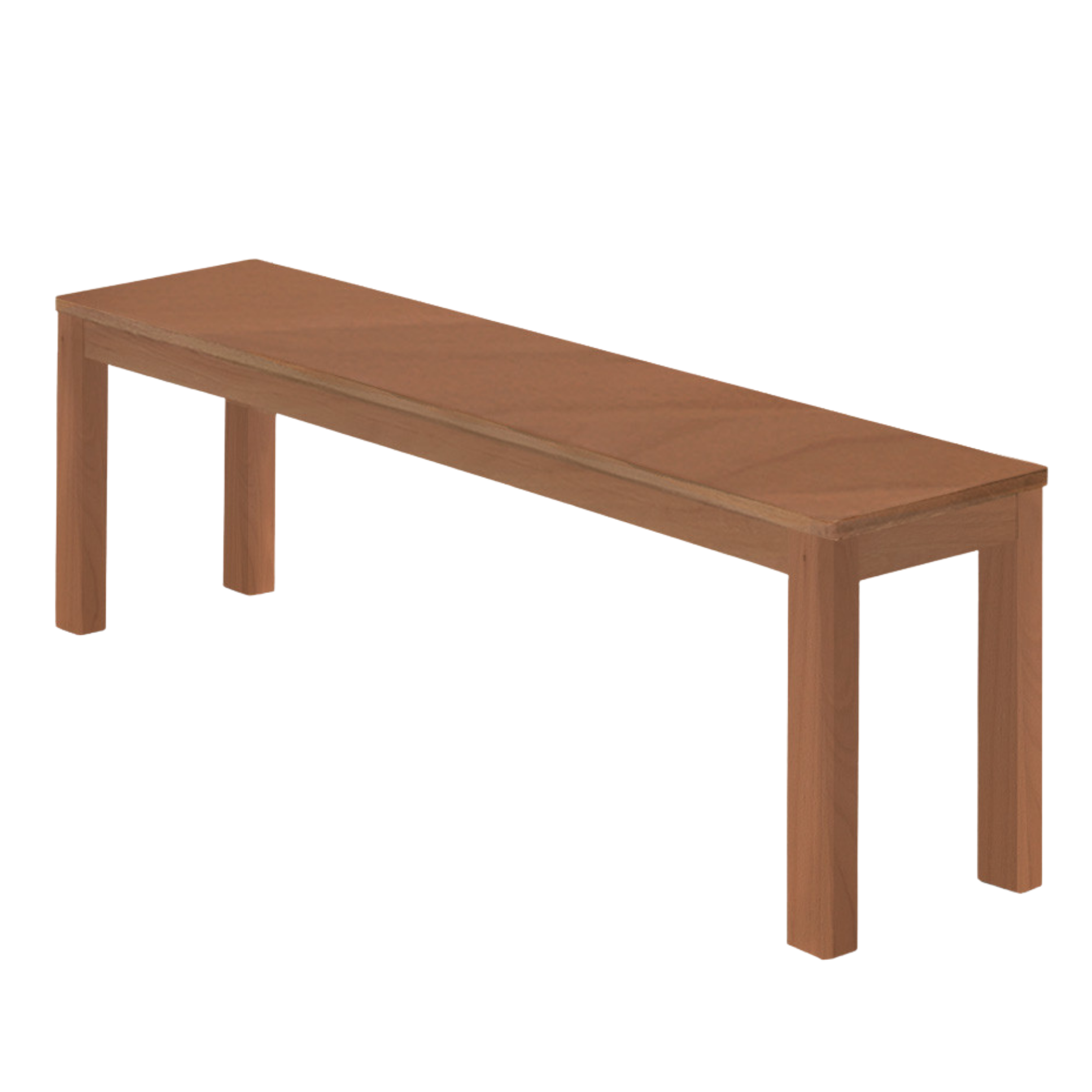 Ash, Oak, Beech, Solid Rubberwood Wide Seat Bench
