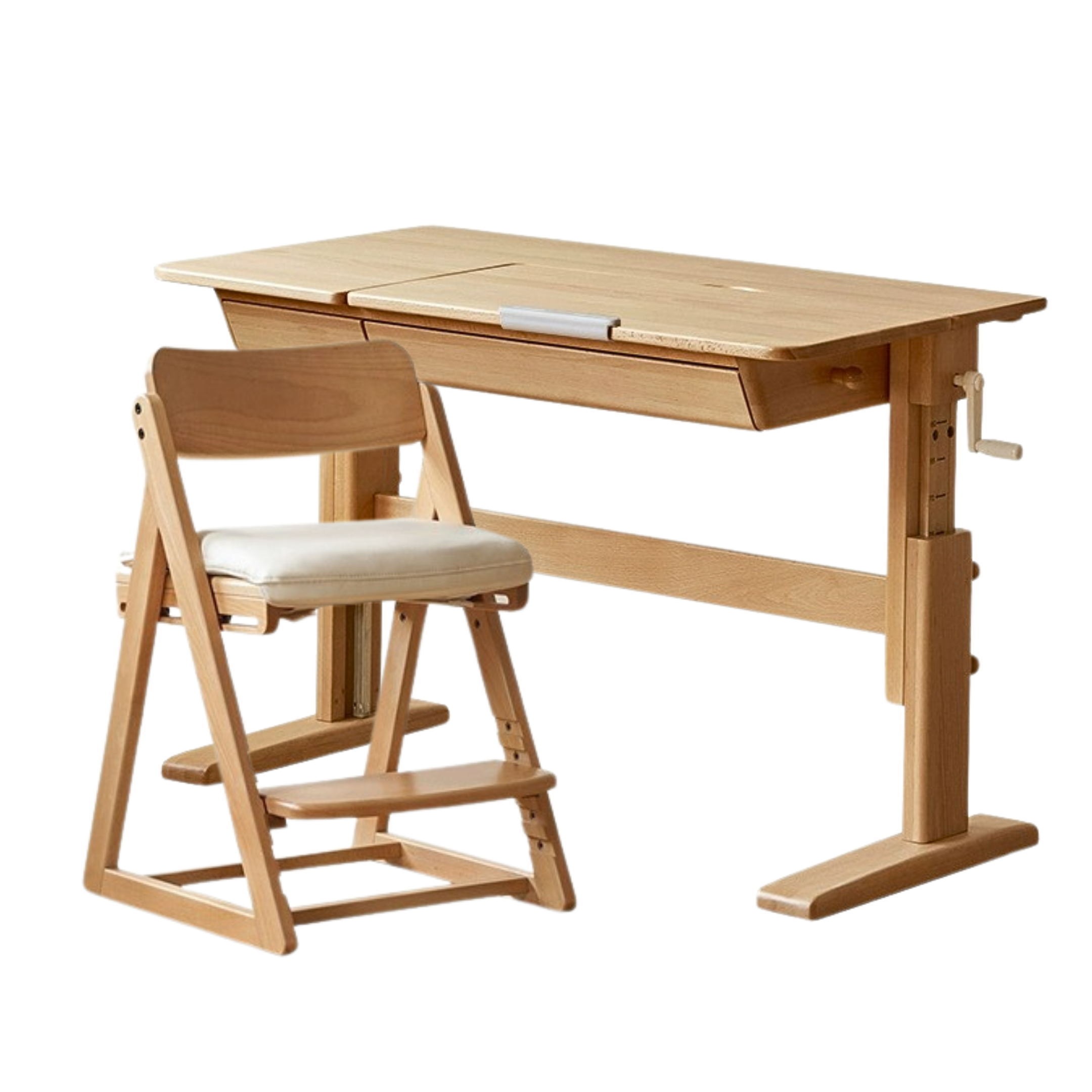 Beech Solid Wood Lifting Kids Table