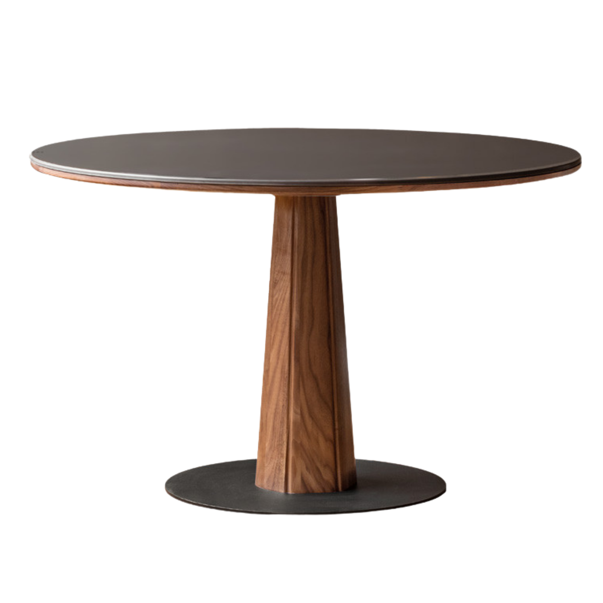 Black Walnut, Ash, Sandalwood Solid Wood Round Dining Table