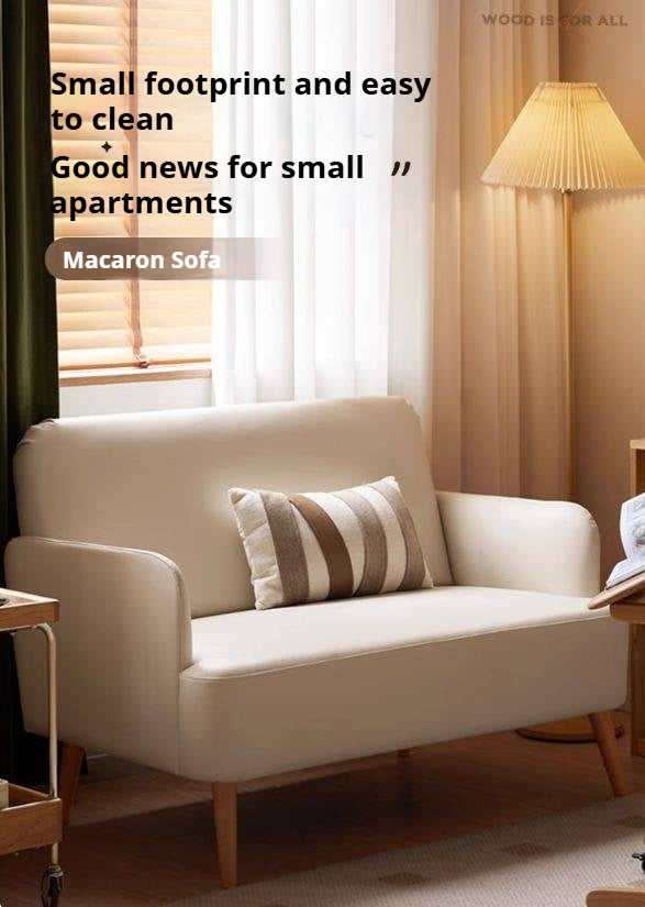 Beech Solid Wood Technology Cloth Sofa