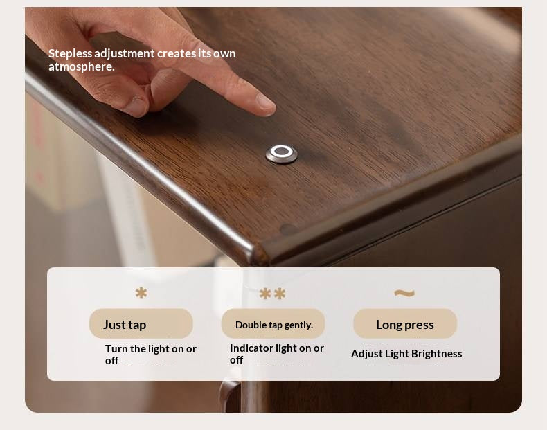 Solid Longan Hardwood Side Cabinet with Storage Space