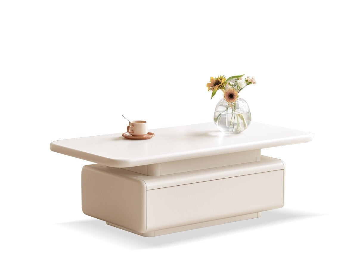 Poplar Solid Wood Cream Breeze Coffee Table