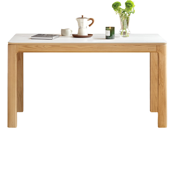 Ash, Oak Solid Wood Modern Rock Dining Table