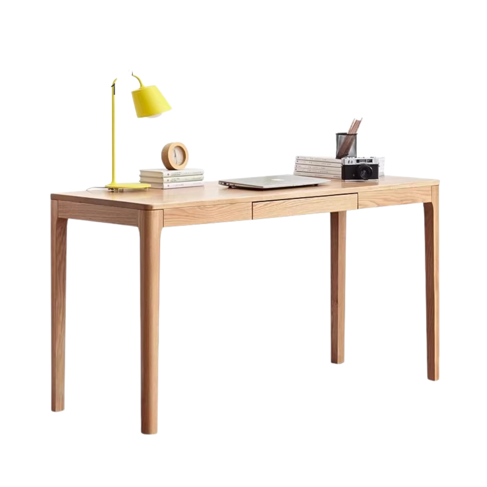 Oak, Beech Solid Wood Shelves Office Desk