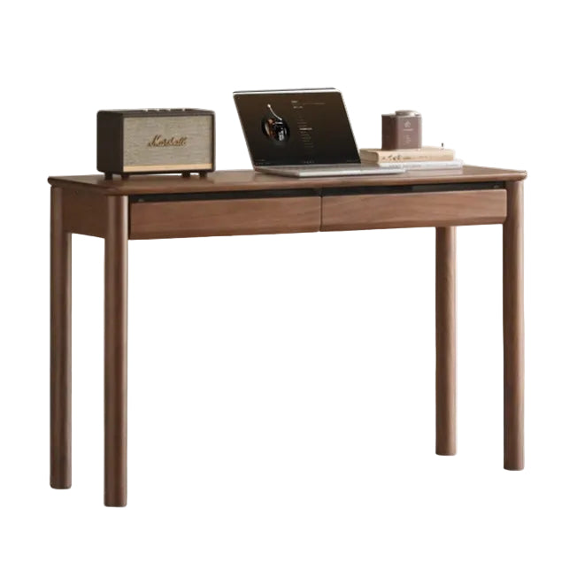 Black Walnut Solid Wood Light Luxury With Drawer Desk