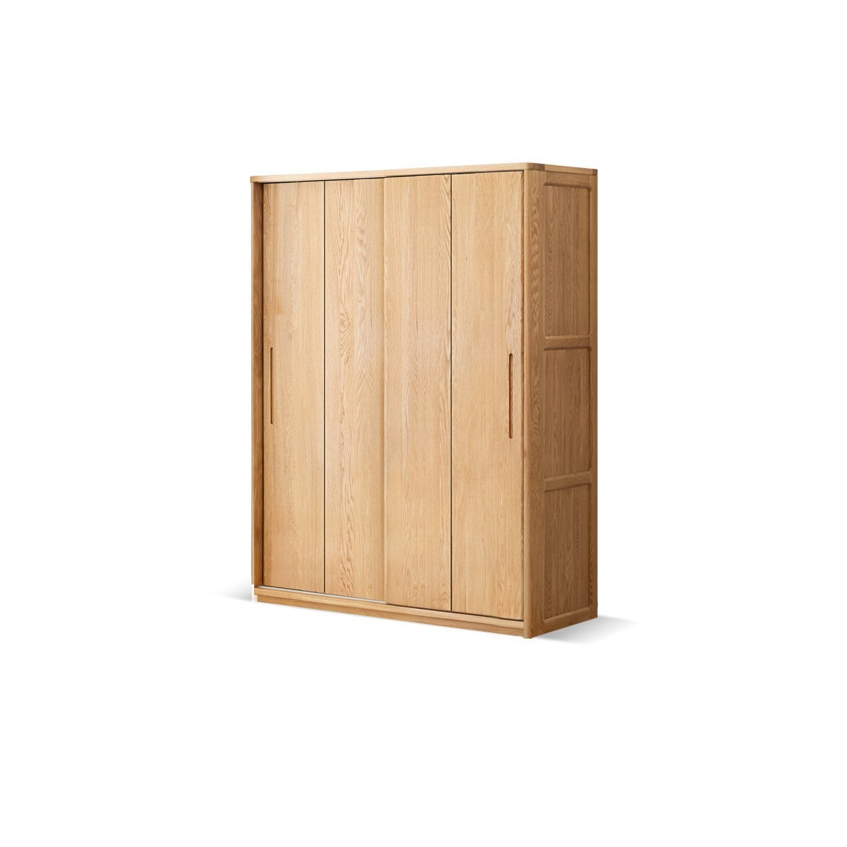 Oak, Ash Solid Wood Wardrobe Sliding Door.