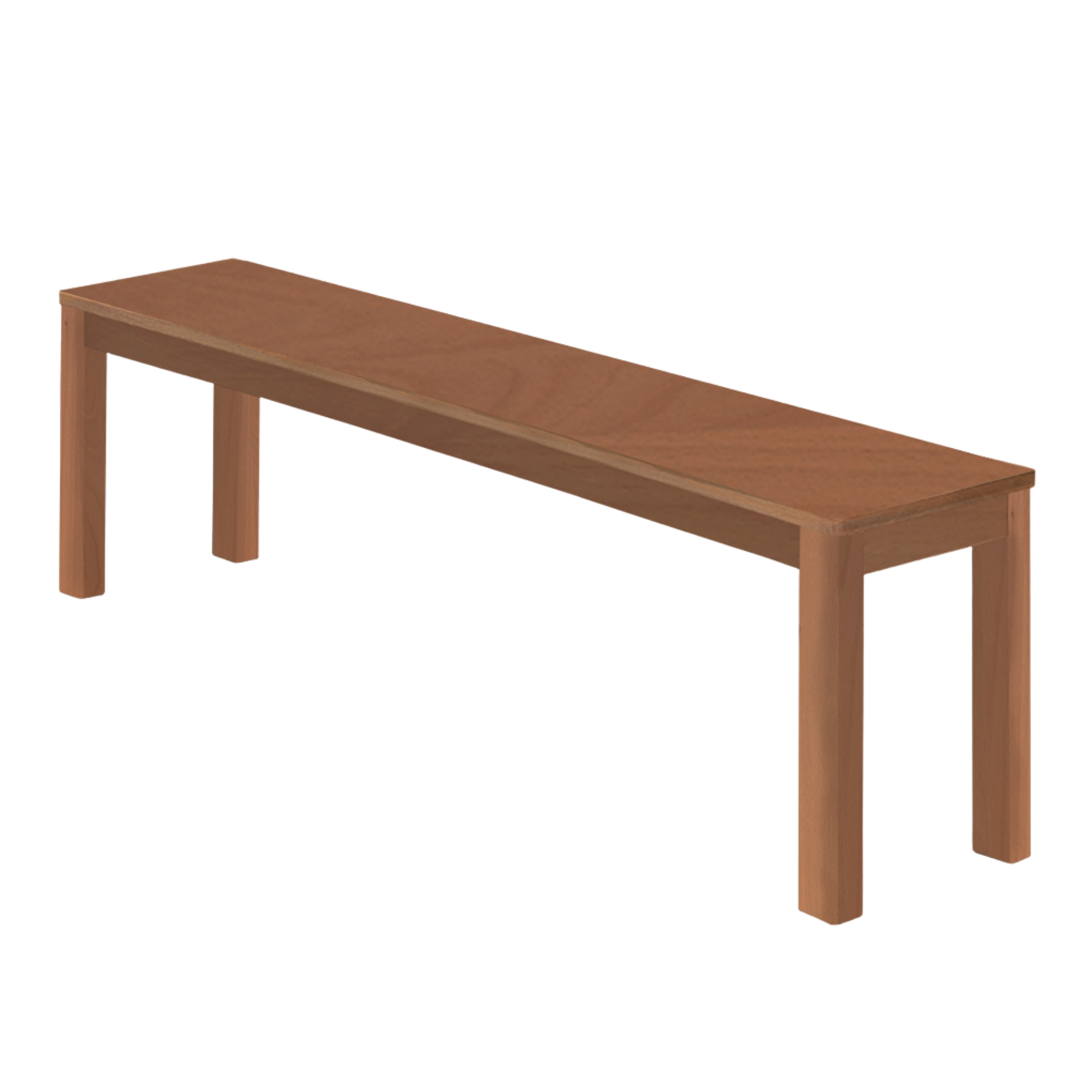 Ash, Oak, Beech, Solid Rubberwood Wide Seat Bench
