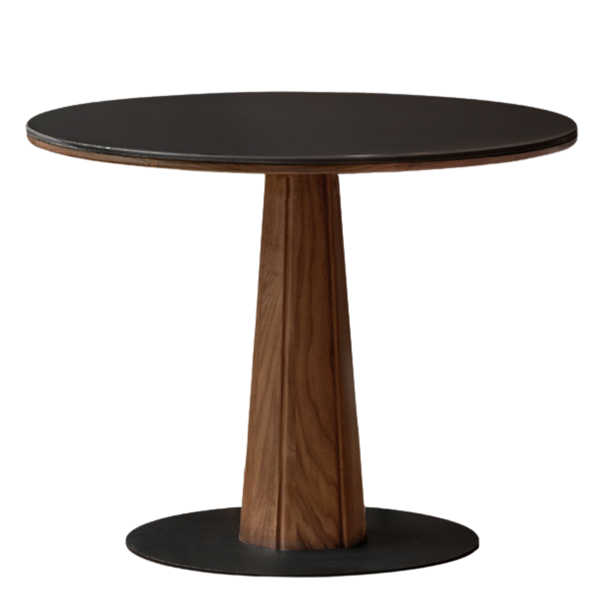 Black Walnut, Ash, Sandalwood Solid Wood Round Dining Table