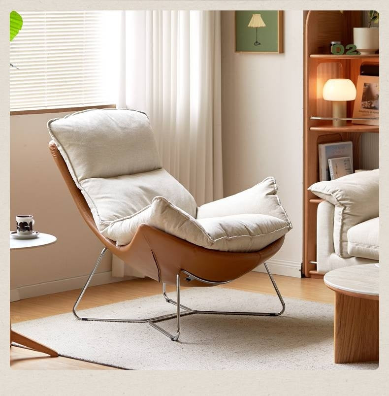 Fabric Eggshell Modern Chair