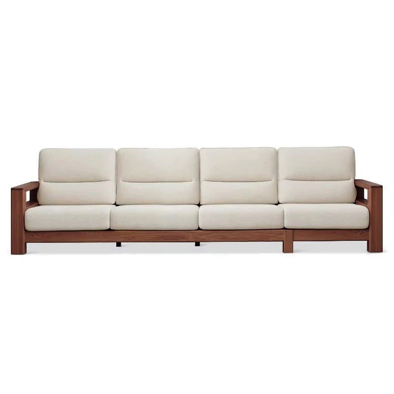 Ash Solid Wood Corner Sofa.