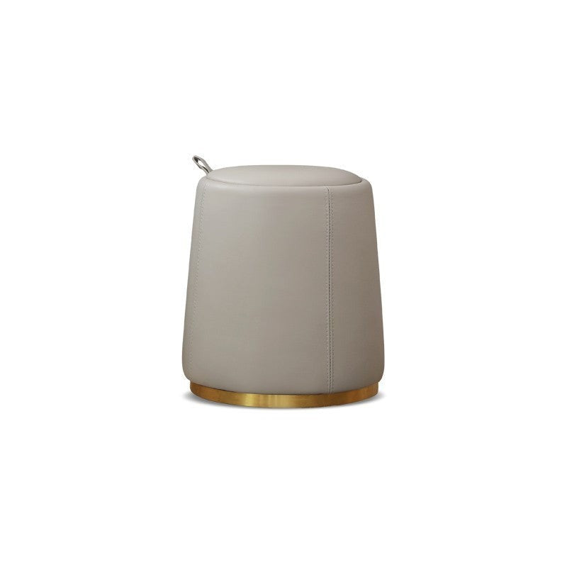 Light luxury organic leather makeup stool "