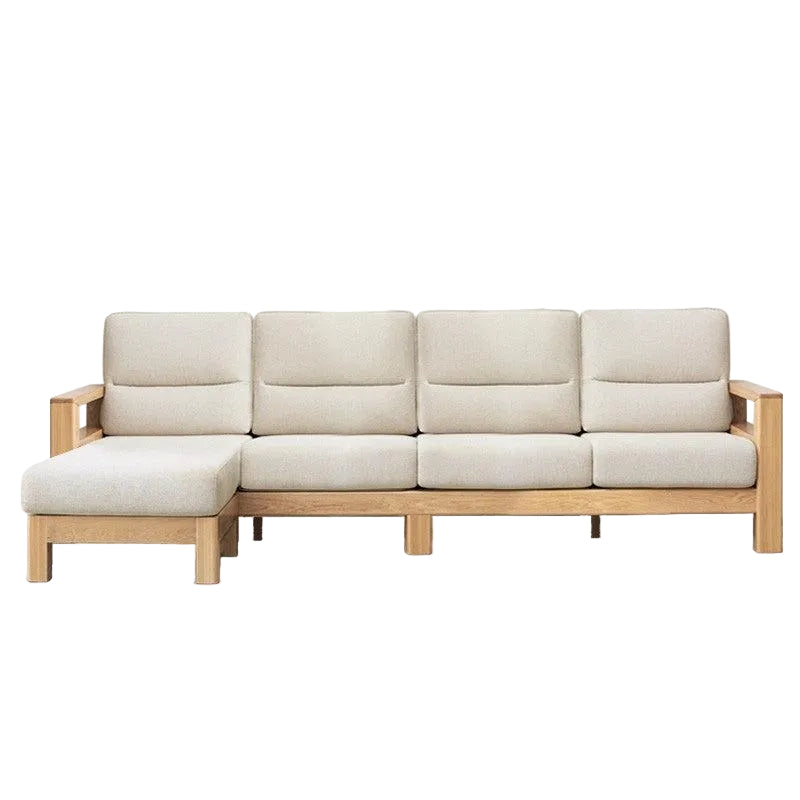 Ash, Black Walnut Solid Wood Oversized Sofa