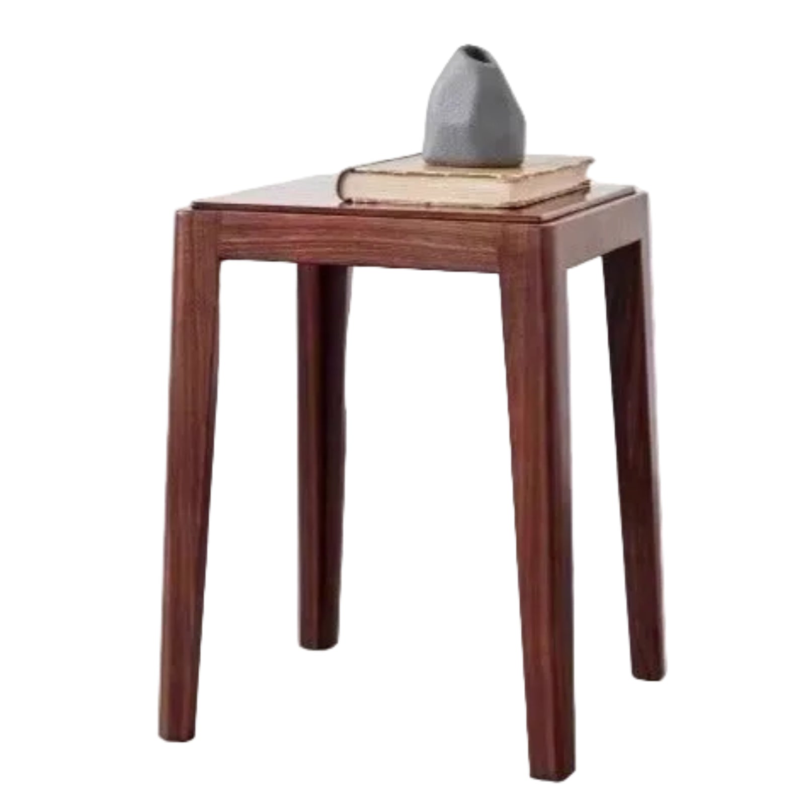 2pcs - Beech, Oak, Ash, Cherry Solid Wood, Solid RubberWood Foldable Nordic Square Stool