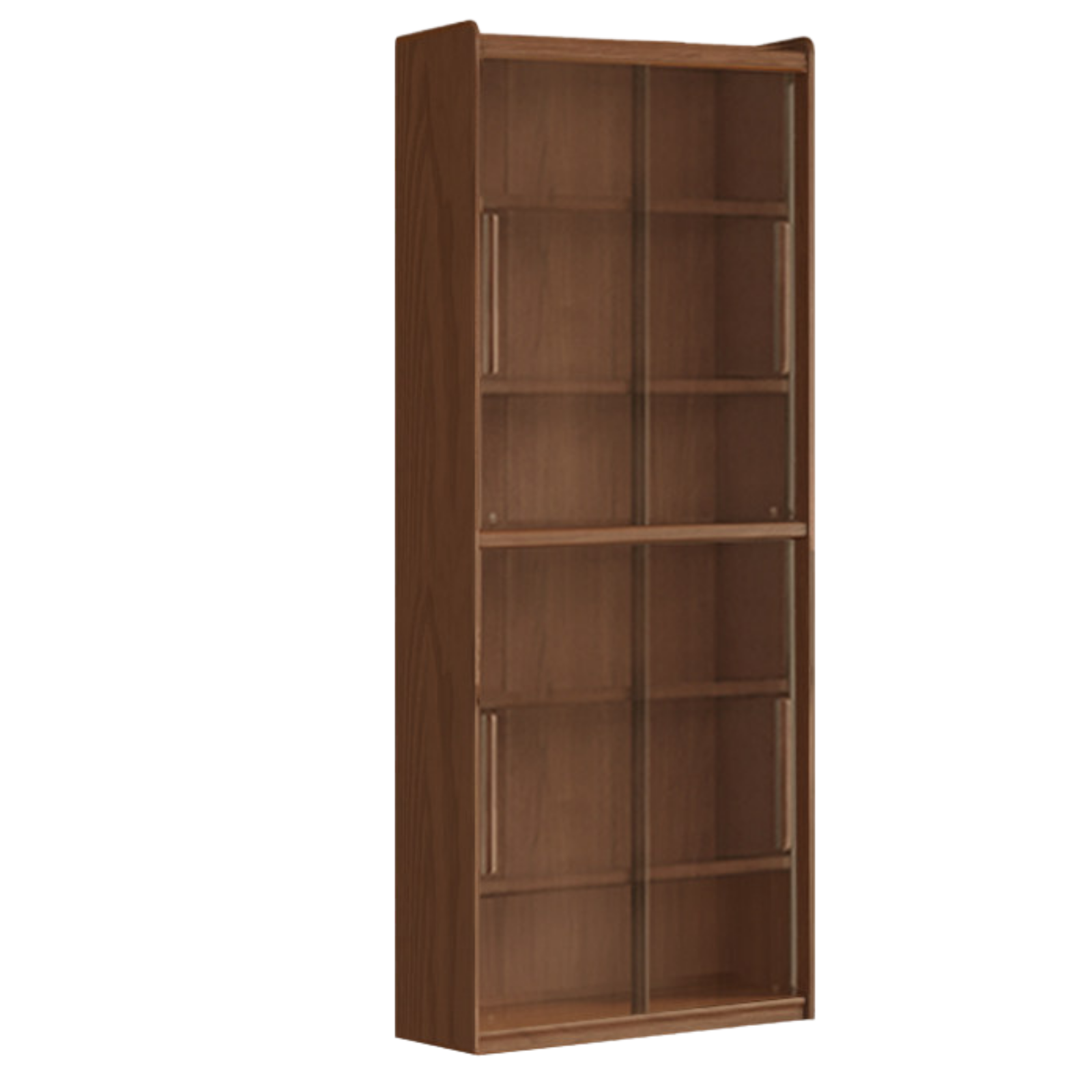 Black Walnut, Sandalwood, Oak, Ash Solid Wood Combination Bookcase with Floor Display and Luxury Storage