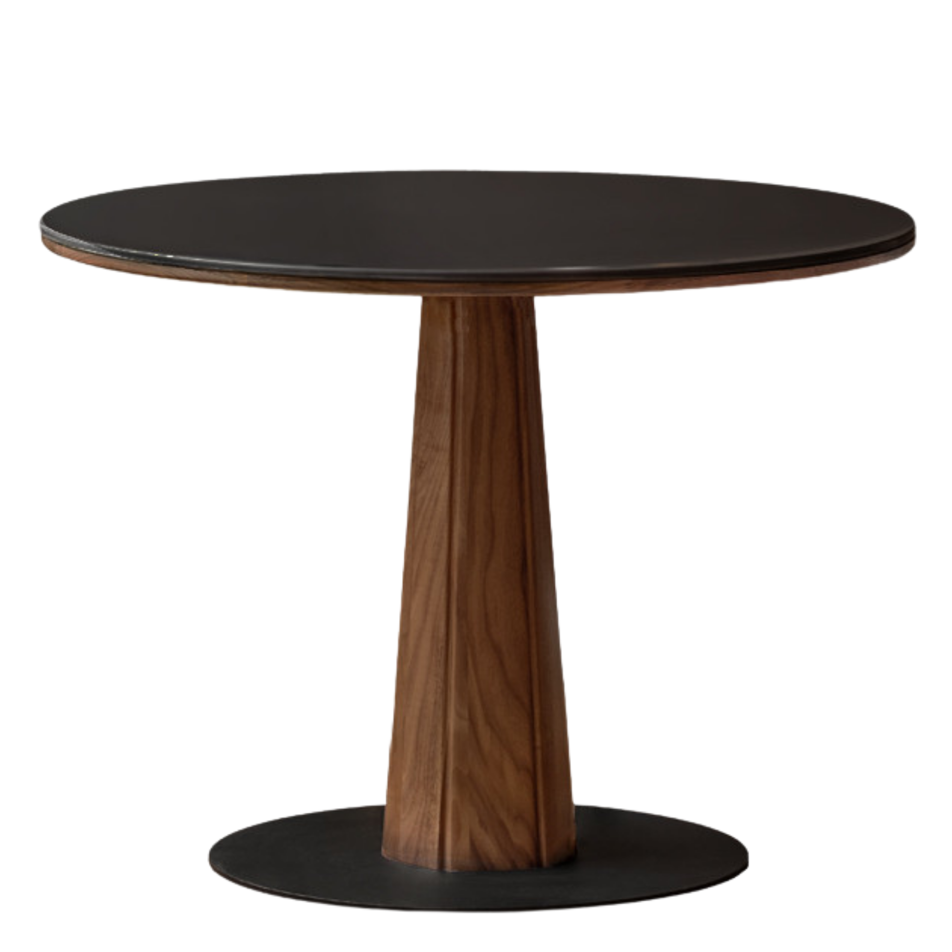Black Walnut, Ash, Sandalwood Solid Wood Round Dining Table