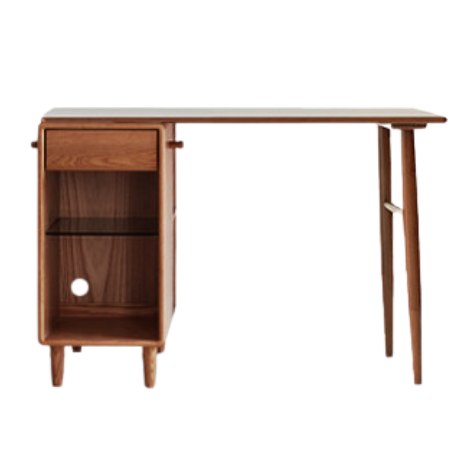 Oak, Solid Rubberwood Double Office Desk