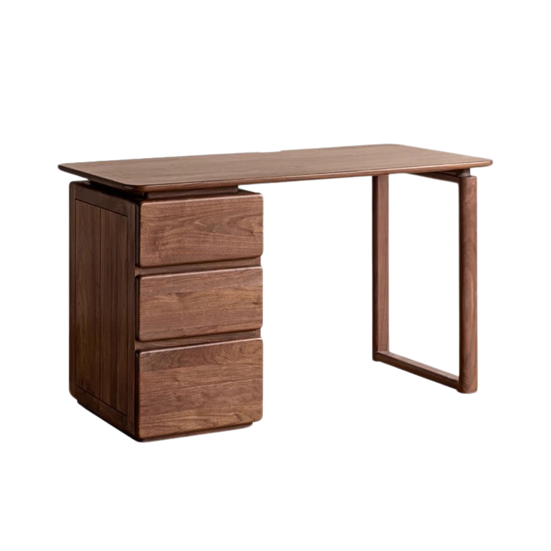 Black Walnut, Oak, Sandalwood, Ash Solid Wood Desk with Drawers