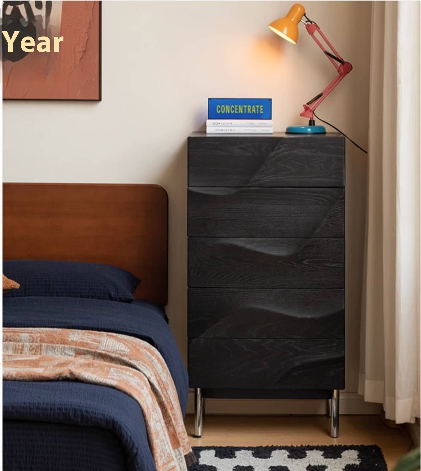 Oak Solid Wood Bauhaus Chest of Drawers