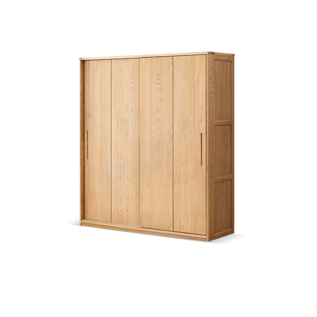 Oak, Ash Solid Wood Wardrobe Sliding Door.
