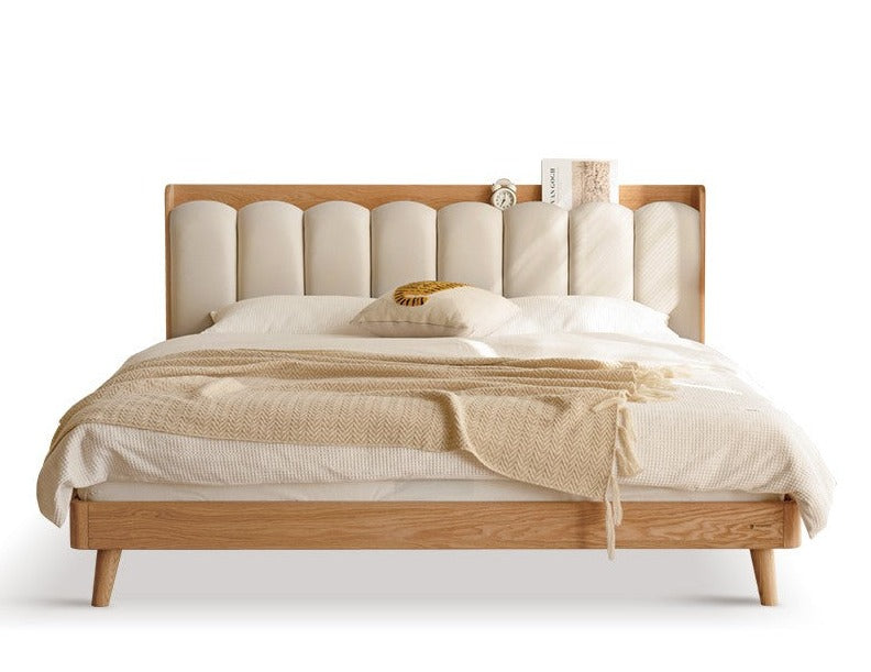 Beech, Oak Solid Wood Soft-Packe, Piano Key Bed