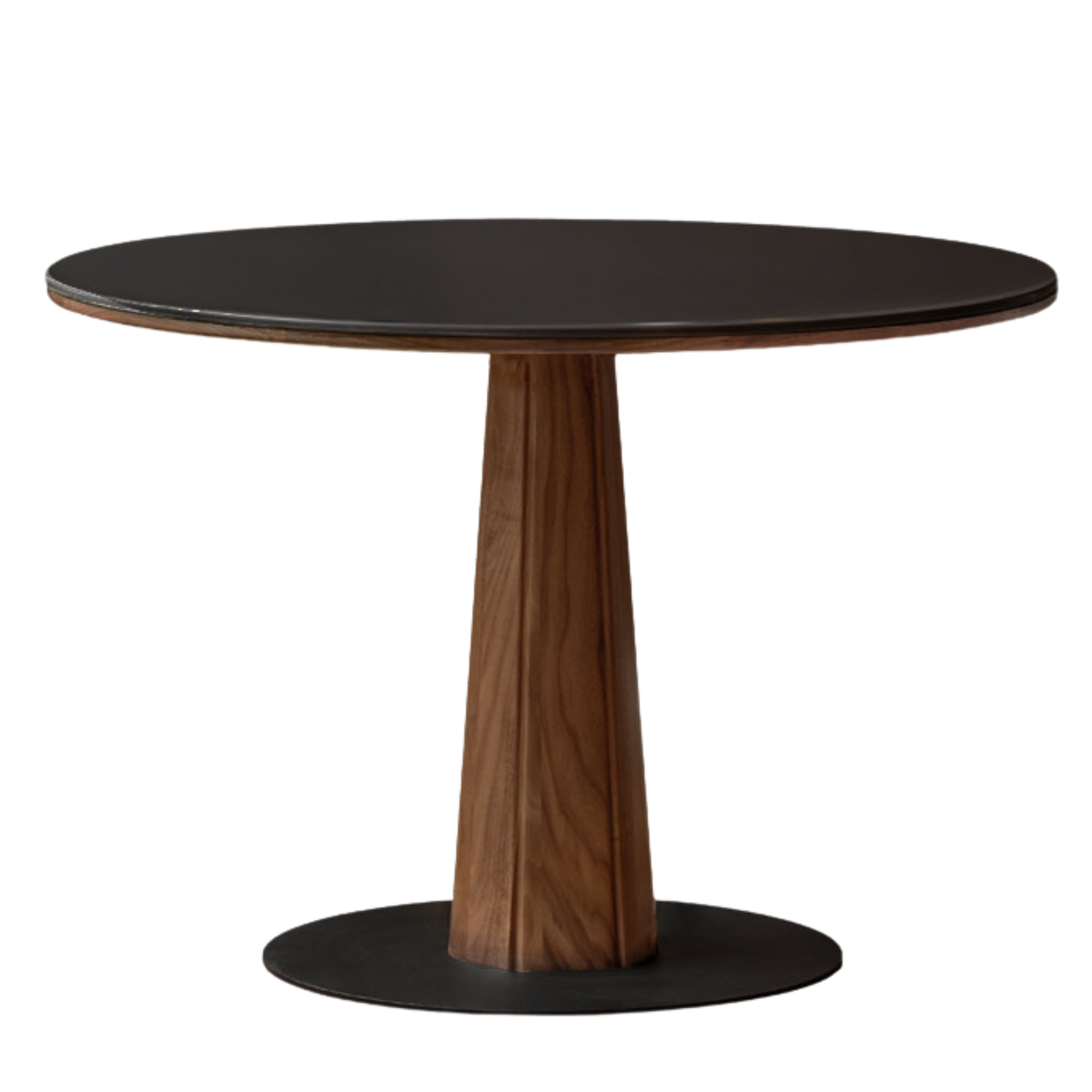 Black Walnut, Ash, Sandalwood Solid Wood Round Dining Table