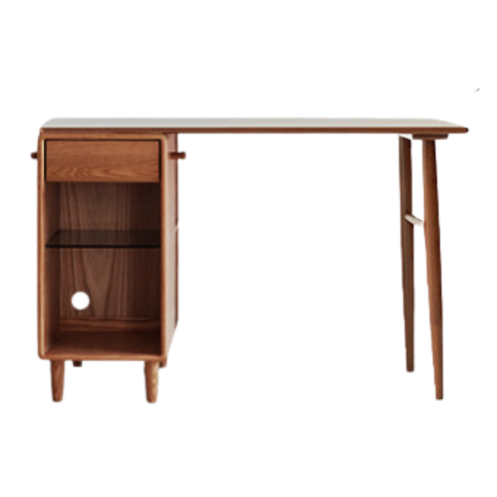 Oak, Solid Rubberwood Double Office Desk
