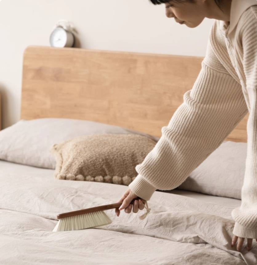 Ebony Solid Wood Long Handle SweepingBrush