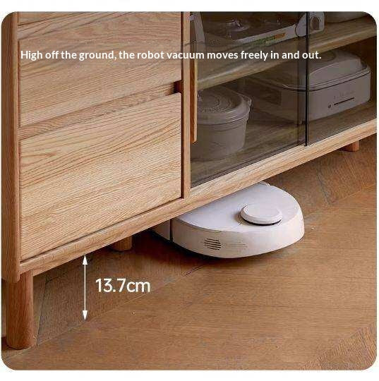 Oak, Ash Solid Wood Modern Rock Board Sideboard