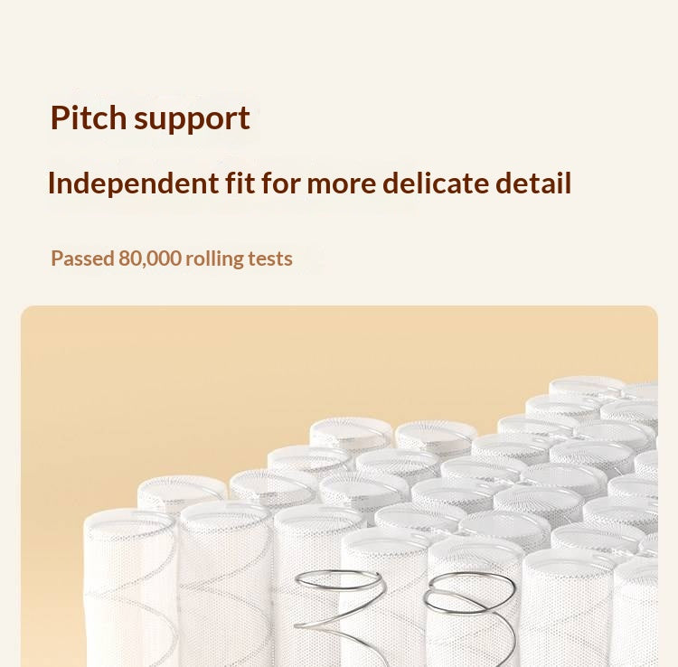 Zero-Glue Soy Fiber Mattress — Independent Spring Model, Thick Latex Support Mattress