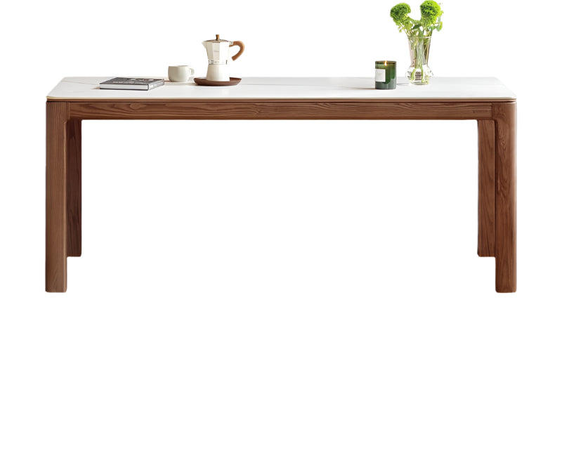 Ash, Oak Solid Wood Modern Rock Dining Table