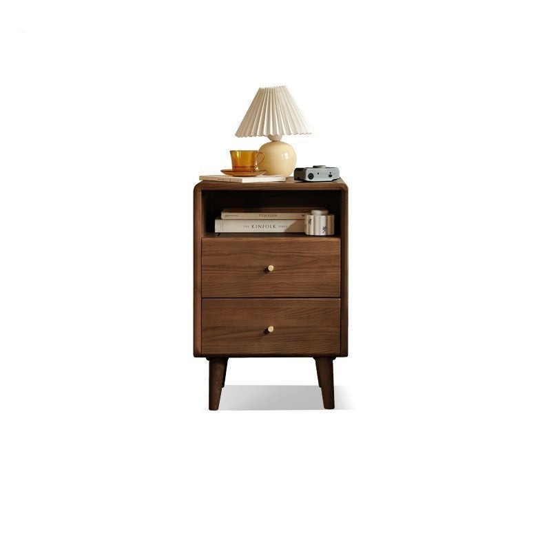 Ash Solid Wood Modern Nightstand.