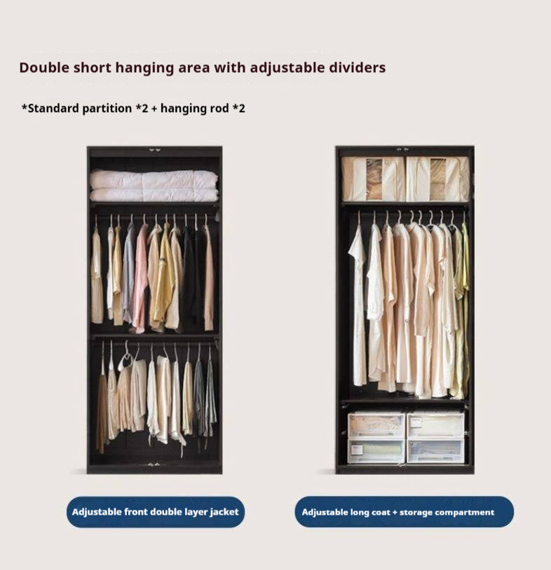 Pine Solid Wood Wardrobe Modern Simple