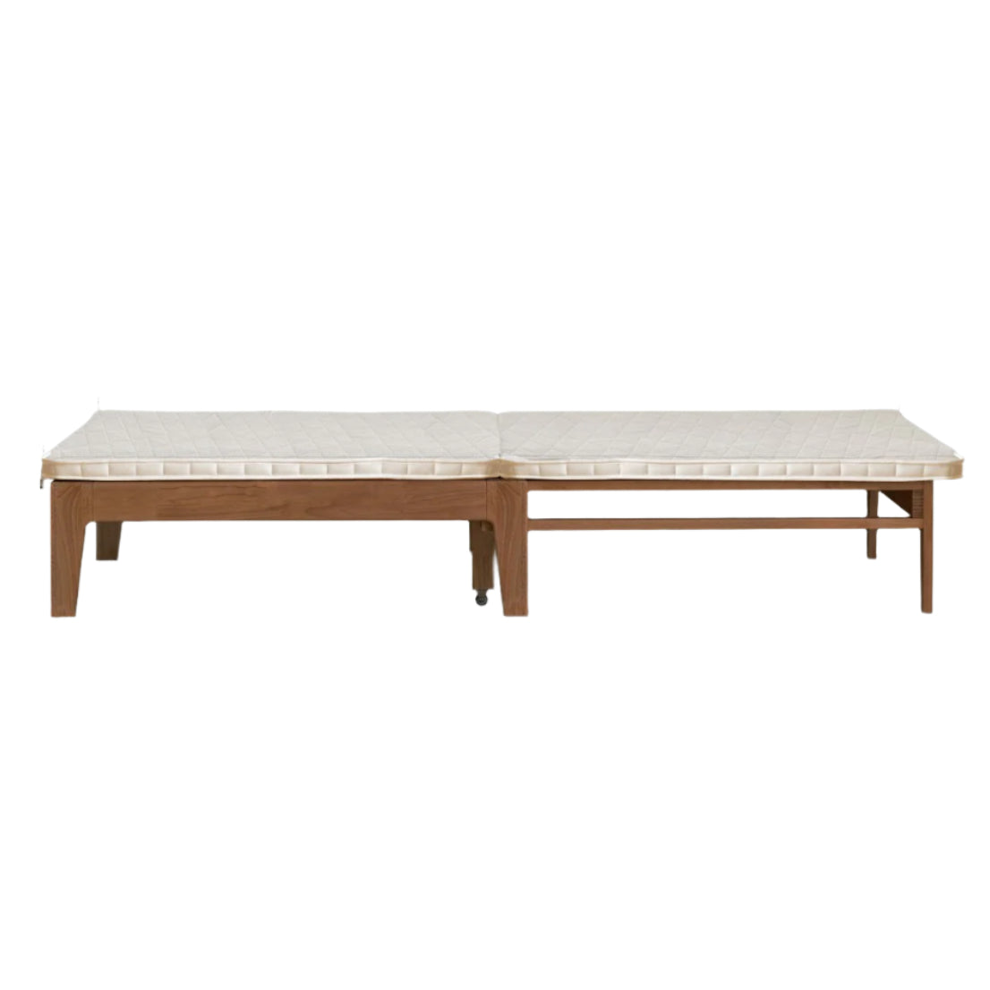 Oak, Solid RubberWood, Beech Solid Wood Sofa Bed Folding Single Bed