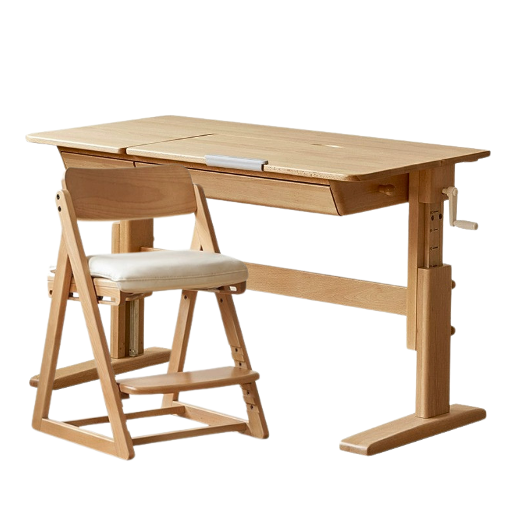 Beech Solid Wood Lifting Kids Table