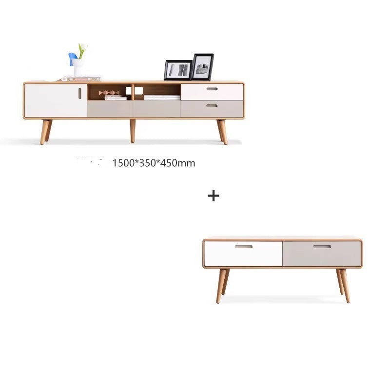 Beech solid wood multicolor design TV cabinet "