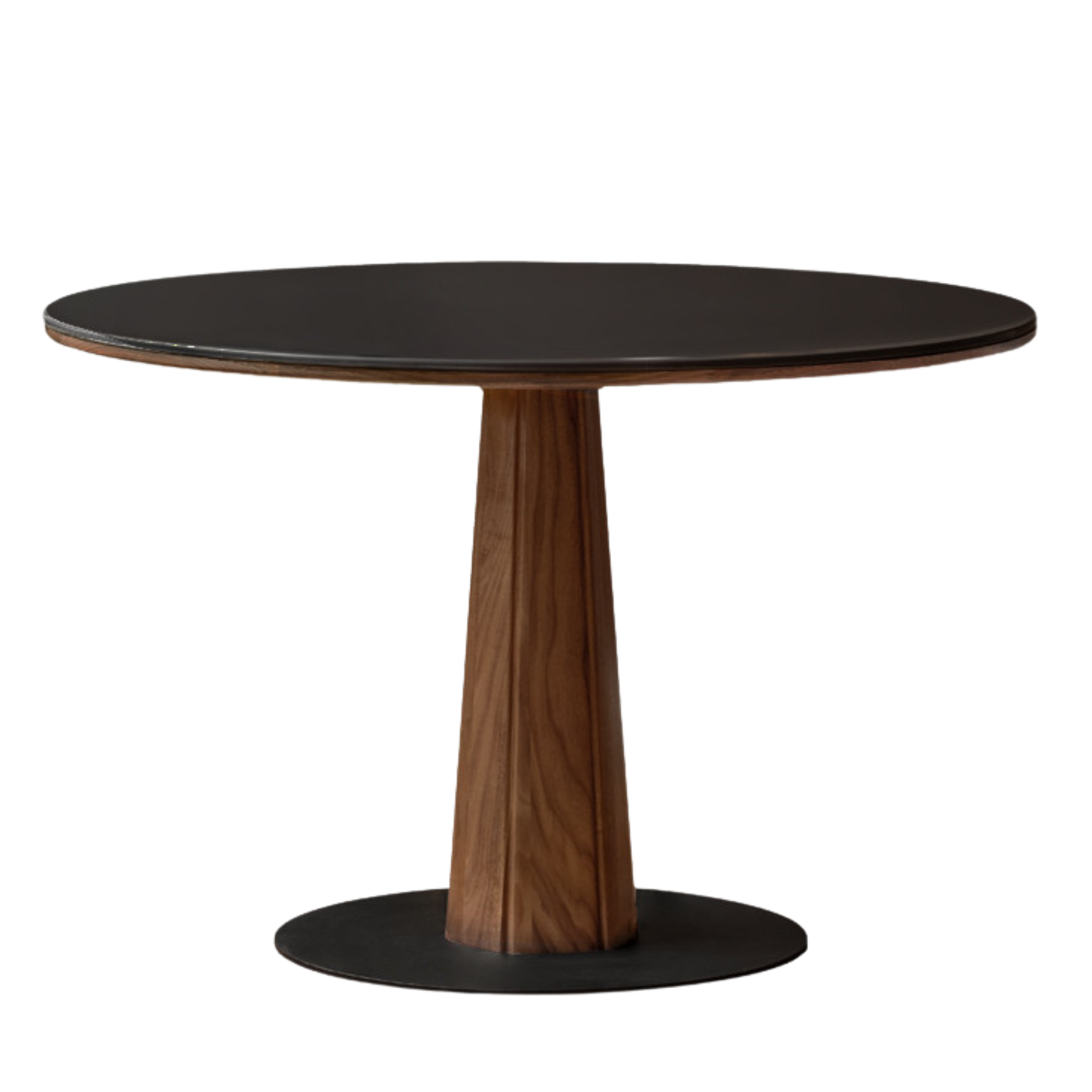Black Walnut, Ash, Sandalwood Solid Wood Round Dining Table
