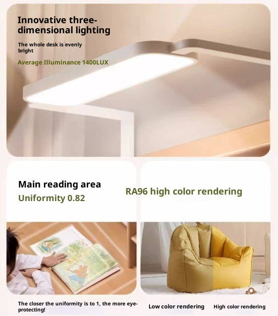 Beech Solid Wood Bookshelf Integrated Сhildren's Learning Desk