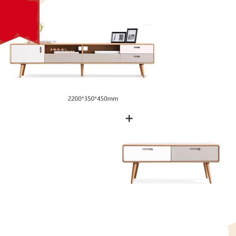 Beech solid wood multicolor design TV cabinet "