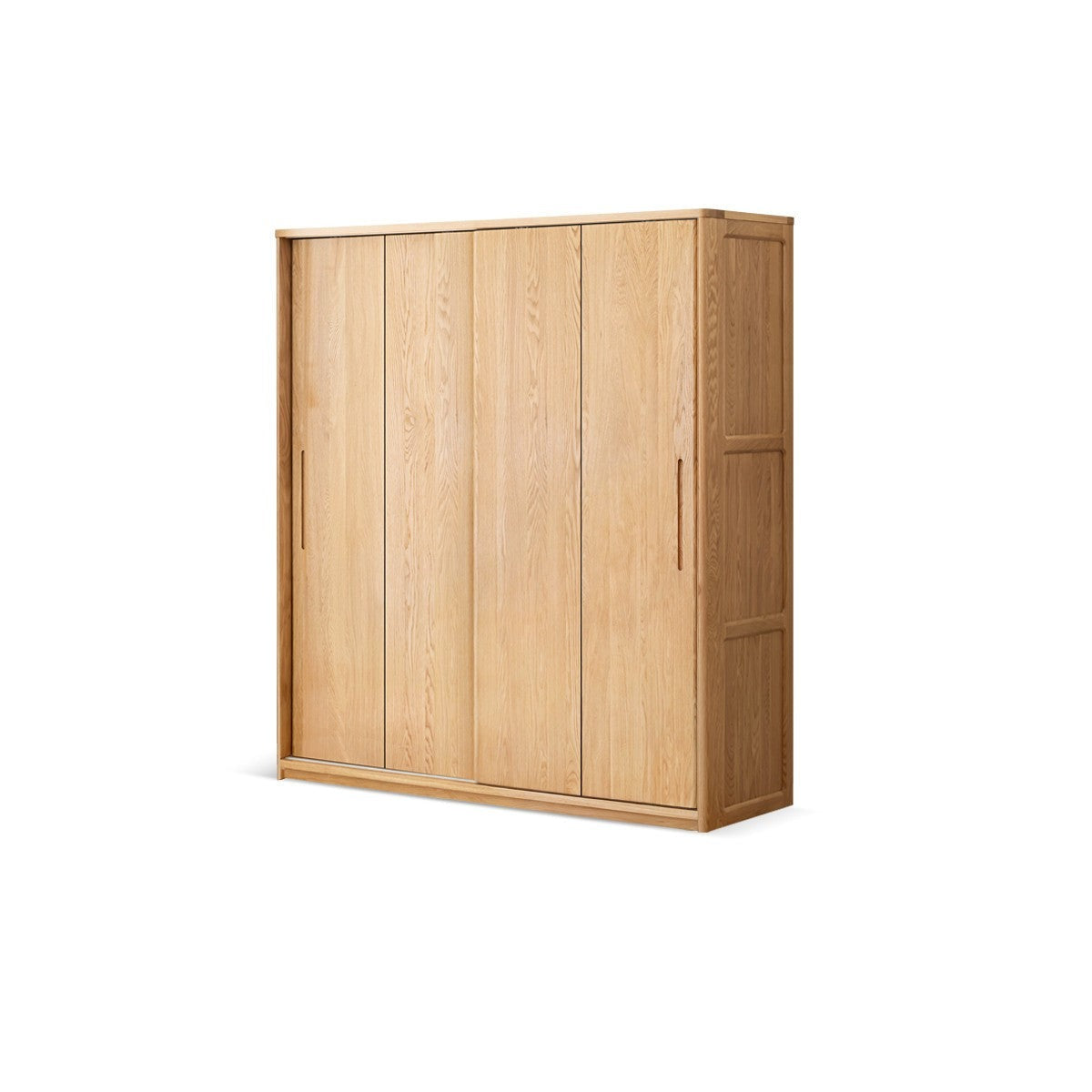 Oak, Ash Solid Wood Wardrobe Sliding Door.