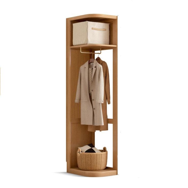 Oak, Cherry Solid Wood Corner Triangle Cabinet Corner Wardrobe.