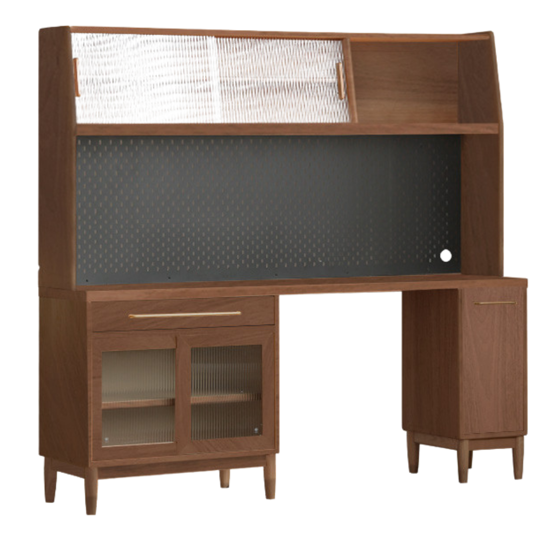 Cherry, Oak Solid Wood, Solid RubberWood Japanese Style Buffet Cabinet