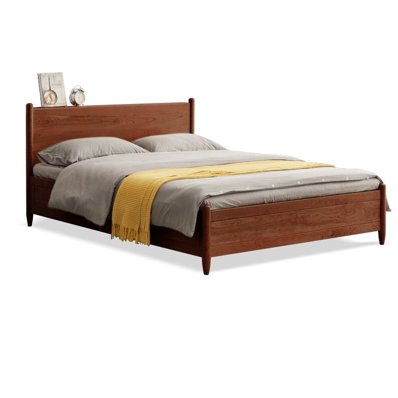 Cherry Wood, Black Walnut Solid Wood Box Bed