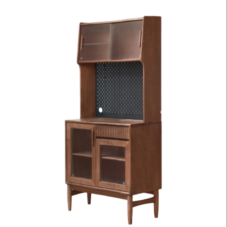 Oak, Black Walnut, South American Walnut, Solid Longan Hardwood, Red Zebrawood Solid Wood Light Luxury Sideboard