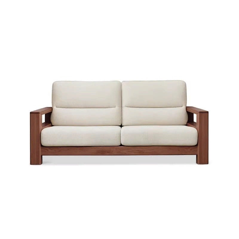 Ash Solid Wood Corner Sofa.