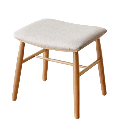 Ash, Oak Solid Wood Modern Makeup Stool